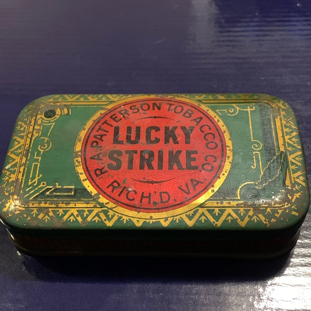Antique Lucky Strike tobacco tin
